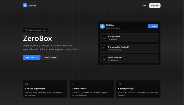 ZeroBox gestor de archivos